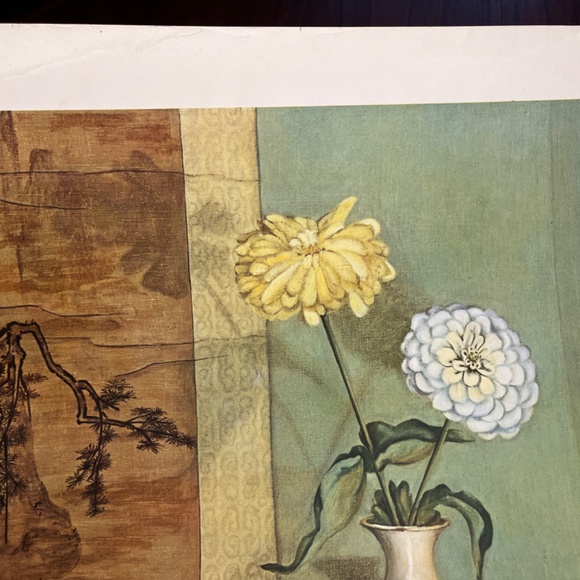 Vintage Large Lithograph Ethelyn C Stewart 1939 Masters 28x22 Art Autumn Summer - Picture 7 of 17